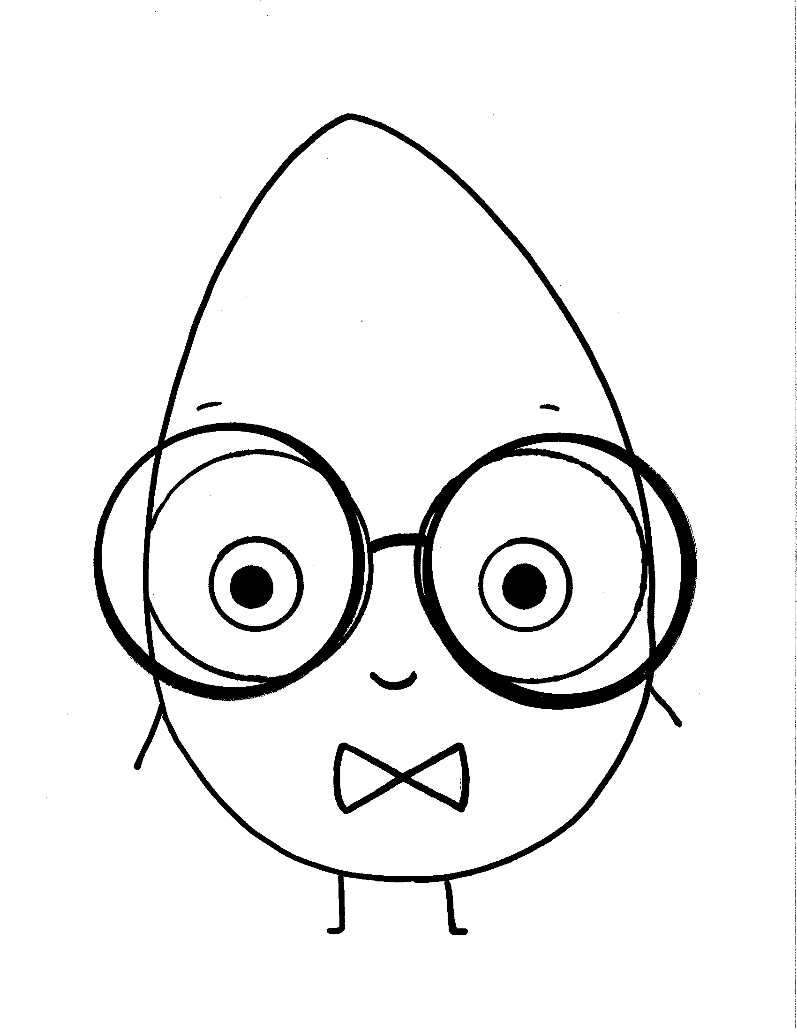 Good Egg Colouring page